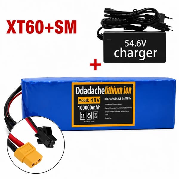 Batteripakke, 100Ah kapacitet, 48V spænding,XT60-SM-lader