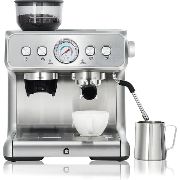 Espressomaskin, 20 Bar Tryck, 2.8L Vattentank,Silver
