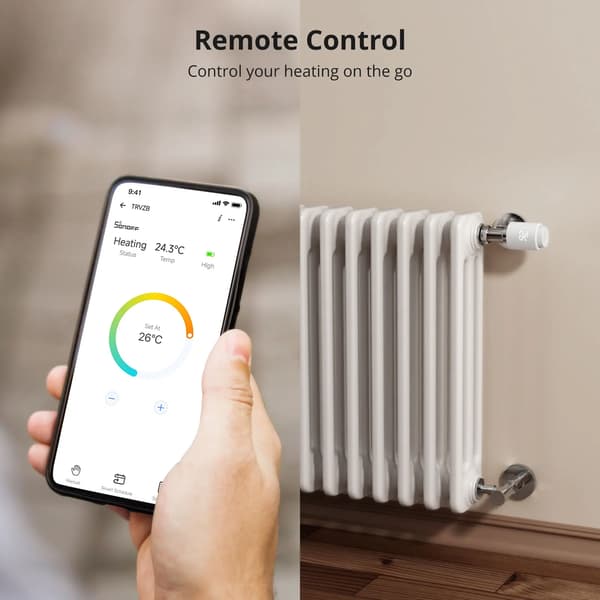 Radiatorventil, Smart Temperaturkontroll, Röstaktivering,TRVZB