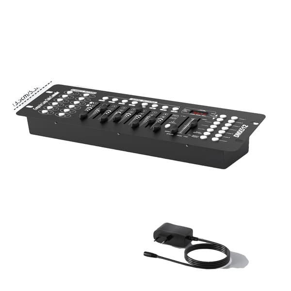 DMX-controller, 192 kanaler, indbygget mikrofon,EU stik