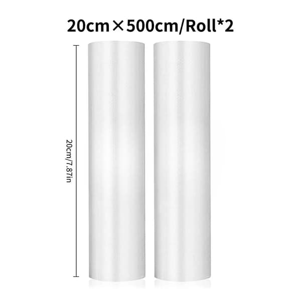 Vakuumförpackningsrullar, Texturerad Design, Effektiv Matbevarande,20-500cm-2st