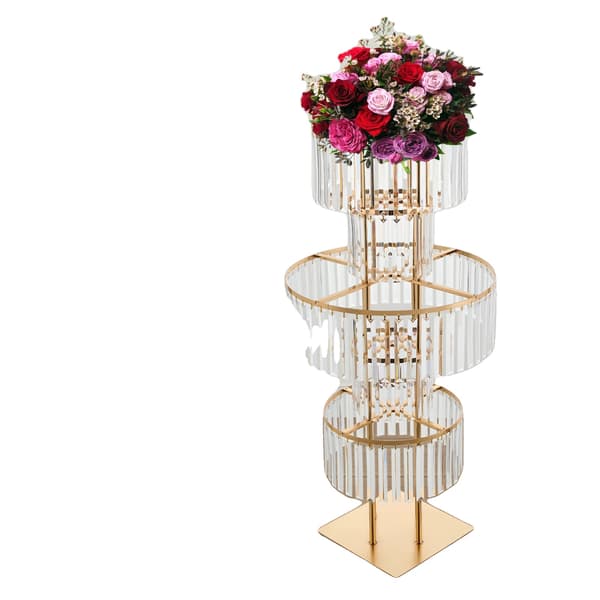 Blomsterställ, 5 nivåer, modern design,Guld