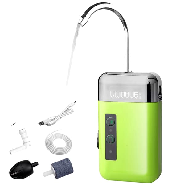 Vattenpump, Automatisk Induktion, USB-laddning,8W, grön