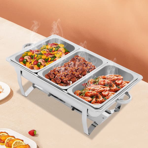 Hot Pot-set, Fällbar Design, Tre Fack,Ljusgrå