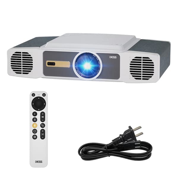 Projektor, 4K Video Support, Trådløs Forbindelse,Hvid, EU Stik
