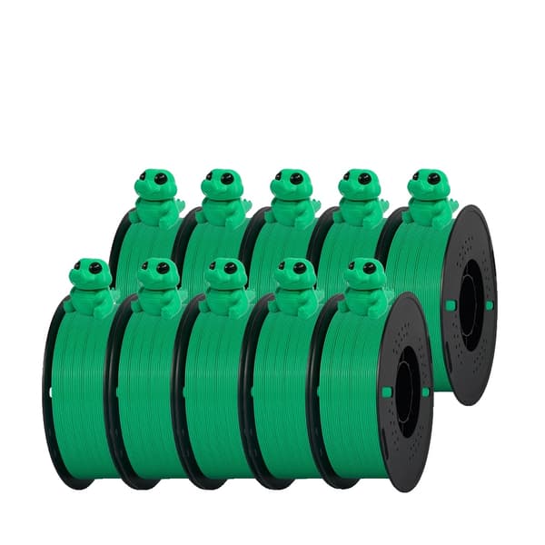 3D-printer filament, PLA-material, nem at bruge,10Rulle Grøn