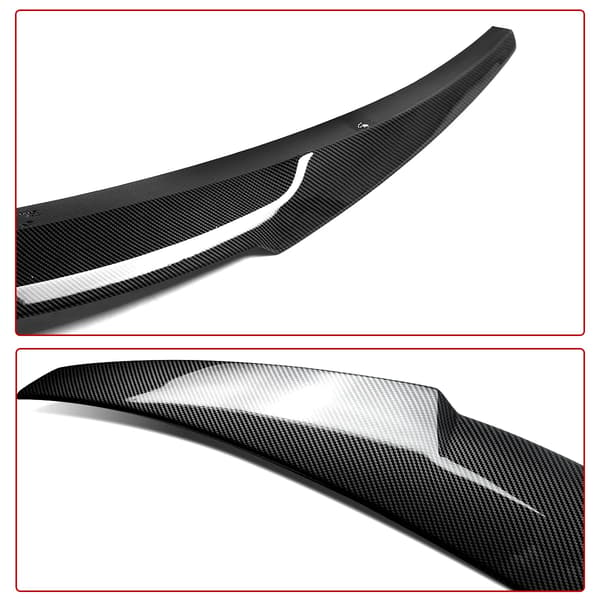 Bagspoiler, M4 stil, ABS plastkonstruktion,Kulfiberlook