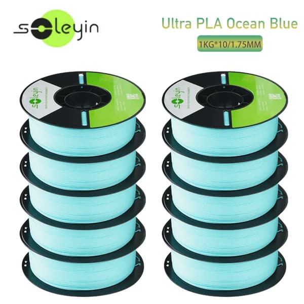 3D-printer filament, 1,75 mm diameter, høj præcision,10OceanBluePLA