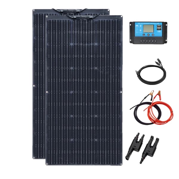 Solpanelssats, 200W högeffektiva, flexibla fotovoltaiska paneler, 200W Solpanel Kit