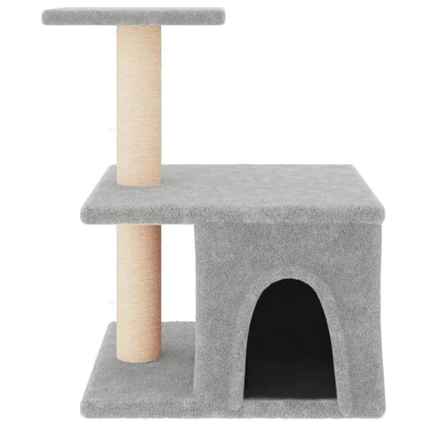 Kattetårn, Dobbelt Niveau, Stilfuldt Design,GRÅ
