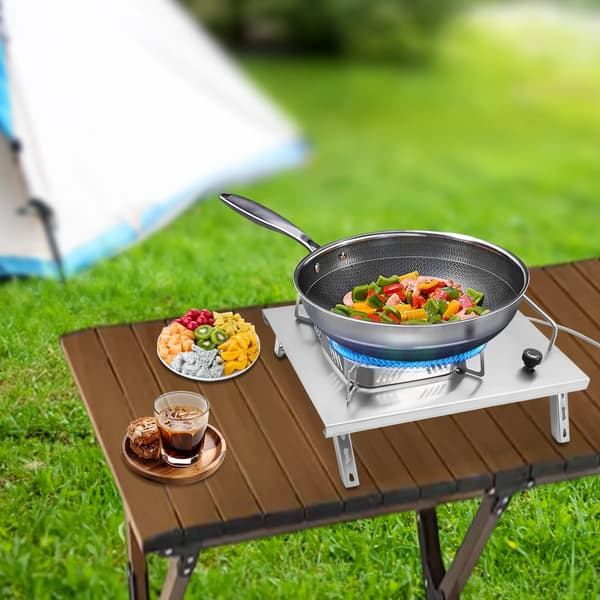 Campingkomfur, Bærbart Design, Effektiv Madlavning,sort