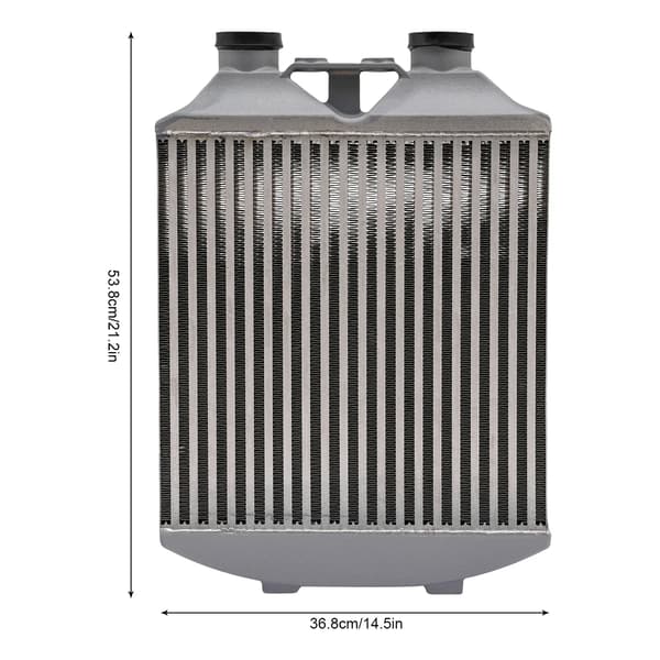 Intercooler, Aluminiumlegering Konstruktion, Høj Ydelse,Sølv