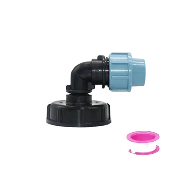 IBC Tankadapter, PE Rørforbindelse, Hurtig Installation,25MM-B