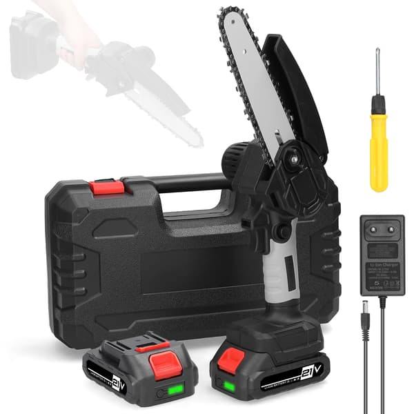 Elektrisk Beskæringssav, 21V Batterikraft, 6-tommer Guideplade,EU stik-a