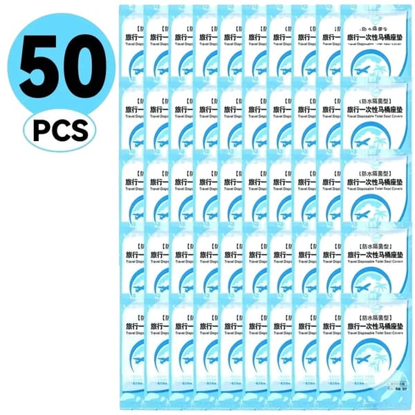 Toalettsitsöverdrag, Engångs, Miljövänlig,50PCS