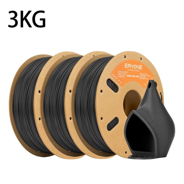 3D-skrivarfilament, ASA-material, hög styvhet,ASA-CF Mörkgrå