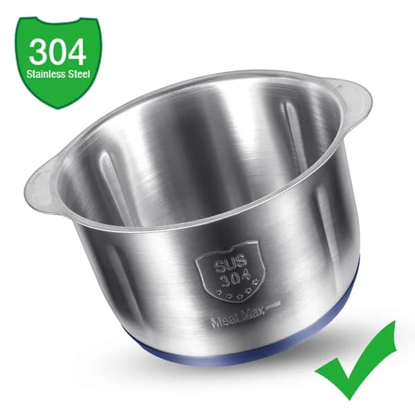 Elektrisk Kødslibemaskine, Rustfrit Stål, 5L Kapacitet,5L