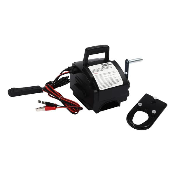 Elektrisk vinsj, holdbare materialer, kraftig motor,sort