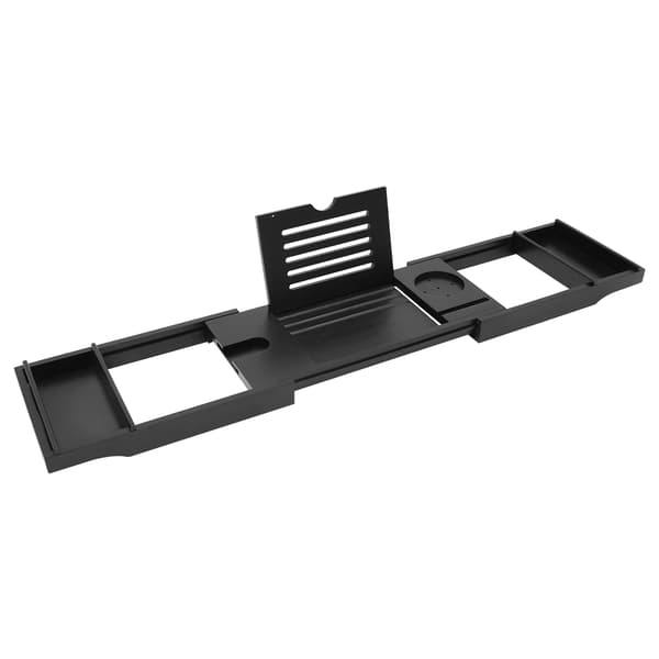 Badekar Tray, Udvidelig Design, Moderne Æstetik,Sort