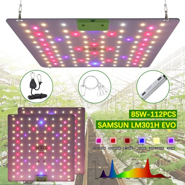 LED-kasvulamppu, täysivalo, energiatehokas,85W