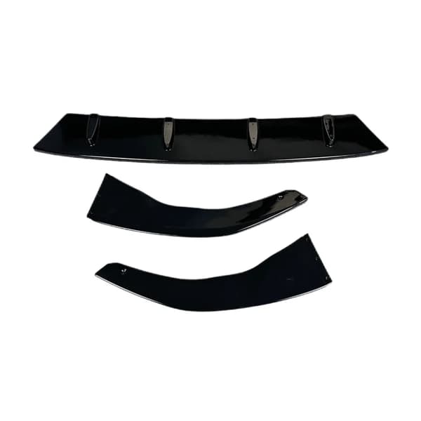 Front Bumper Lip Spoiler, Nem Installation, Holdbar Beskyttelse,sort