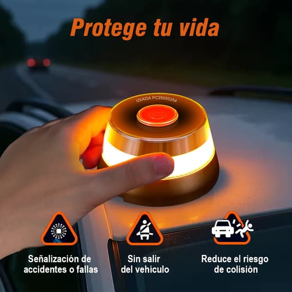 Nödljus, 360° synlighet, vattentät design, nödljus