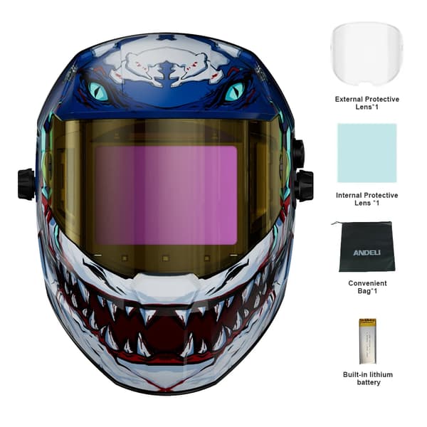 Svetsmask, Auto-Dunkel, Solenergi,Rasande Hajar-a