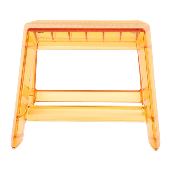 Stige, 2 trin, beskyttende polstring,Appelsin