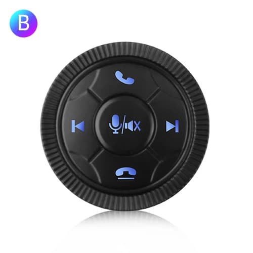 Trådlös rattkontrollknapp, Bluetooth-gränssnitt, enkel installation,5 nycklar