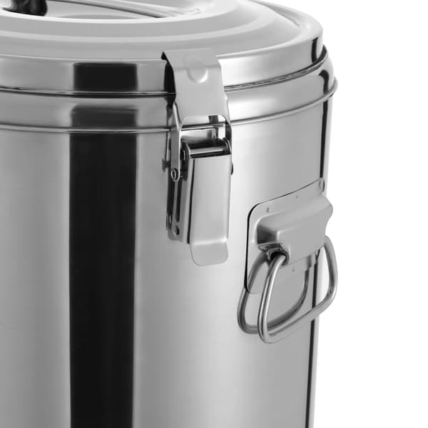 Isoleret Madtransportspand, Holdbart Rustfrit Stål, 30 Liter Kapacitet,Sølv