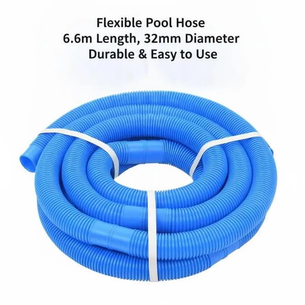 Poolslang, 32 mm Diameter, 6,6 Meter Längd,armégrön