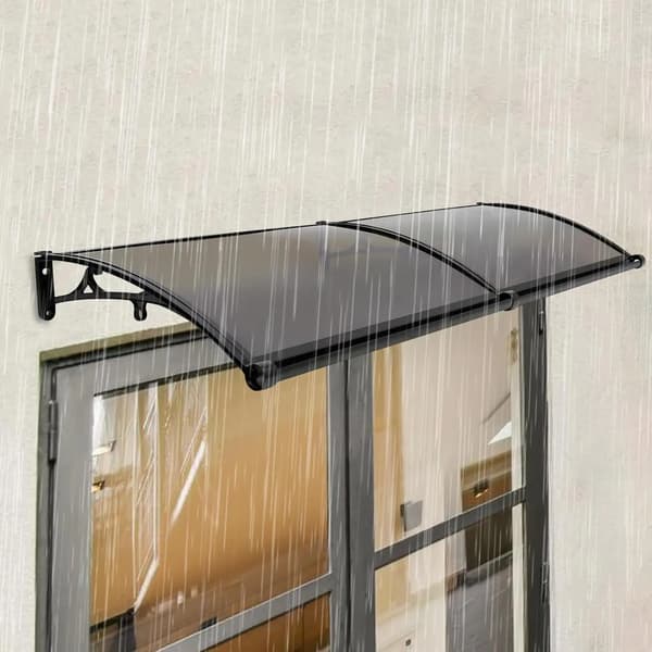 Markise, Polycarbonat Konstruktions, UV Beskyttelse,sort