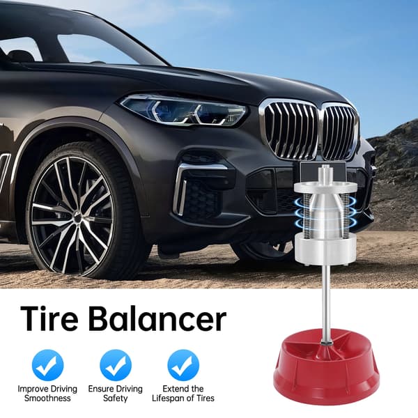 Dækbalancer, Bærbar Design, Brugervenlig Opsætning,sort