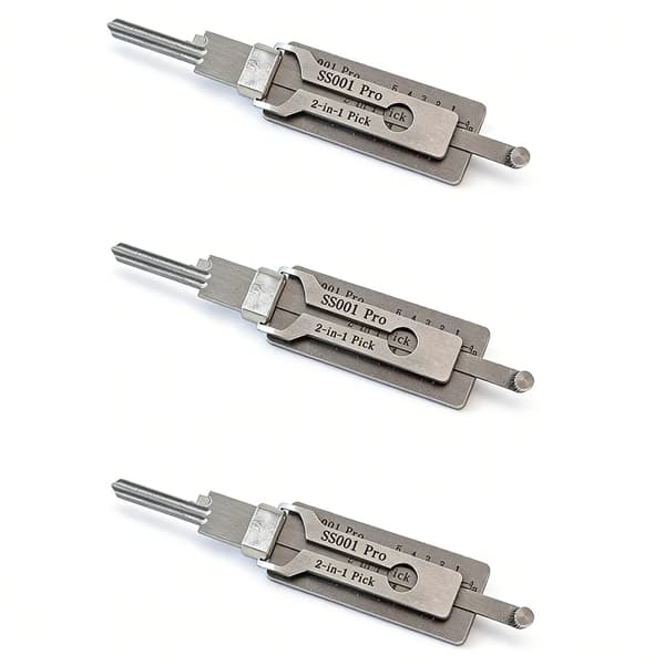 Nøgledecoder Værktøj, Bærbart Design, Rustfrit Stål Konstruktion,3pcs