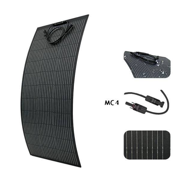 Solpanel, Høj Effektivitet, Holdbar ETFE Belægning,1PCS 100W Panel