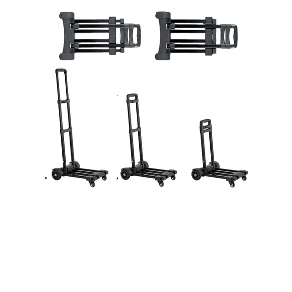 Foldbar håndvogn, 290 lbs kapacitet, justerbar lastplatform,290 lbs