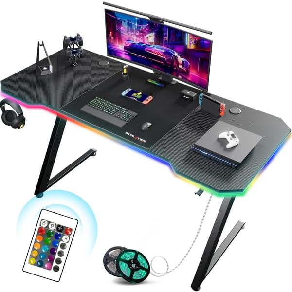 Spelbord, Kolfiber Yta, Z-formad Design,Med LED