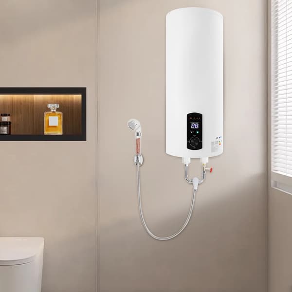 Elektrisk Varmvattenberedare, 60L Kapacitet, Vertikal Montering,220V, VIT