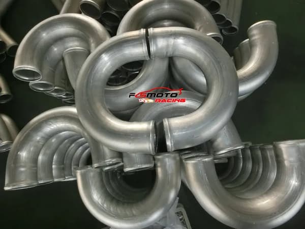 Intercooler-rör, aluminiumkonstruktion, optimerad luftflöde,Silver