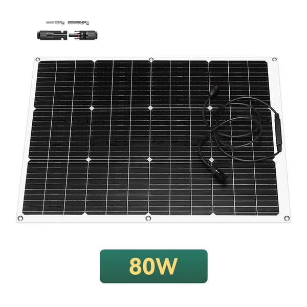 Solpaneler, Flexibel Design, Hög Effektivitet,80W