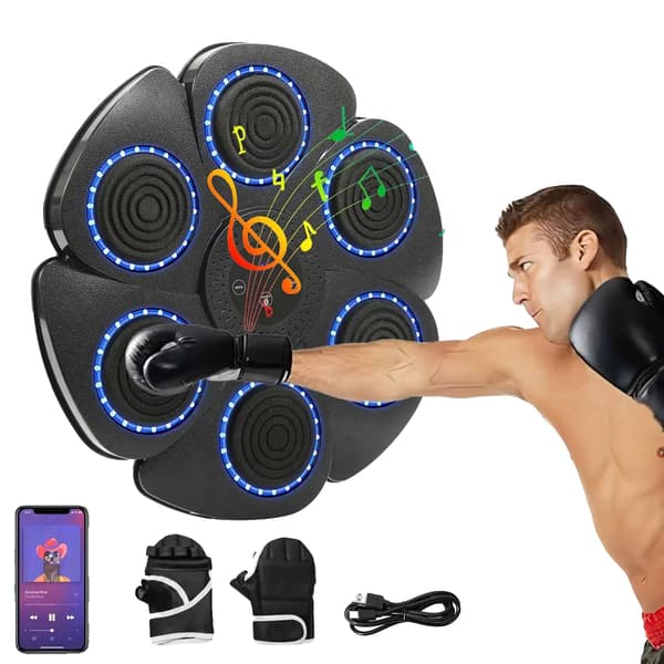 Smart Slagningsmaskin, Bluetooth-anslutning, Dynamiska Ljus Effekter,Med handskar