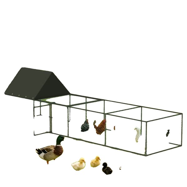 Hönshus, Gångdesign, Rovdjurskydd,svart
