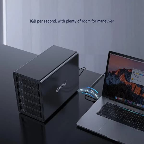 HDD Kabinet, 4-Bay, Type-C Forbindelse,4Bay USB3 96TB NoD
