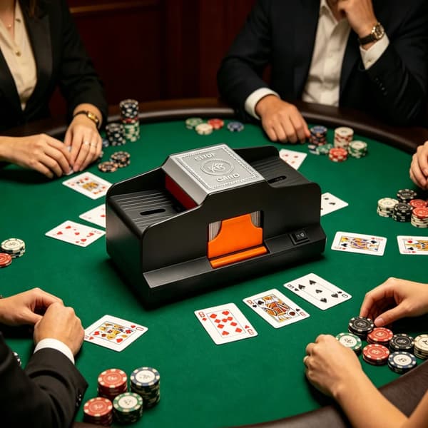 Automatisk kortblander, to blandingsmetoder, dual strømforsyning,sort