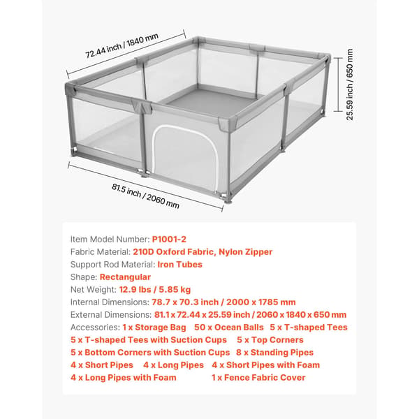 Spädbarnsskydd, Robust Säkerhetsstruktur, Andningsbart Nätdesign,5500sq.in.