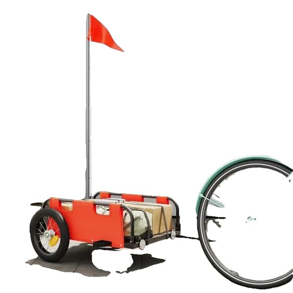 Cykeltrailer, Holdbart Design, Nem at Rengøre,Appelsin