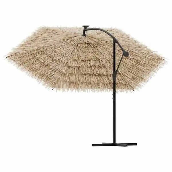 Udendørs Parasol, Nem Rengøring, UV Beskyttelse,Brun