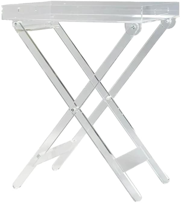 Akryl Sidebord, Foldbart Design, Alsidig Brug,Gennemsigtig
