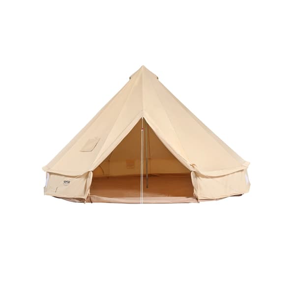 Bell telt, åndbart lærred, nem opsætning, telt til camping,5m
