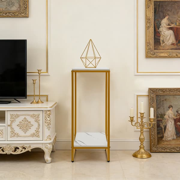 Växtställ, Två-nivå Design, Modern Estetik,Guld, M